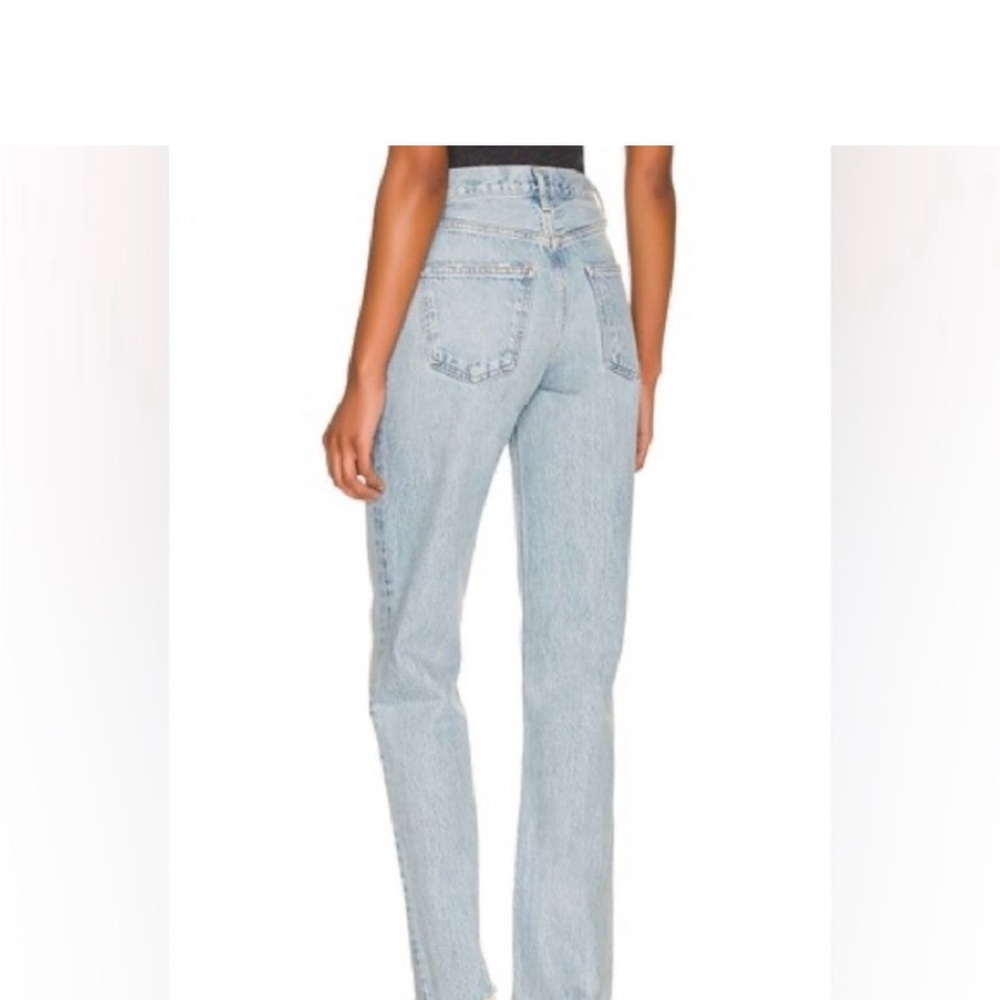 Agolde Women's High Rise Denim Jeans - Light Blue